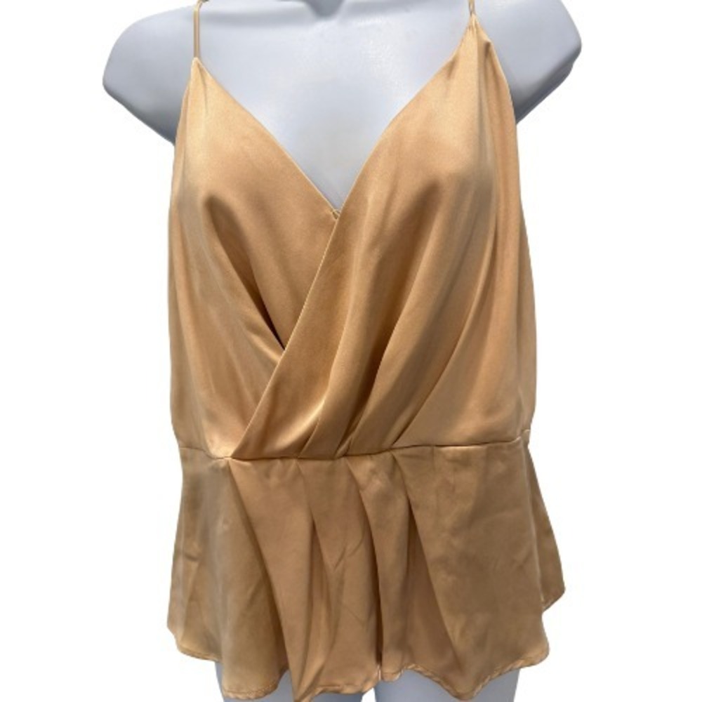 L'Agence Chiara Camisole Romantic Minimalist Tank Champagne M Layer Luxury Layer - Picture 2 of 14